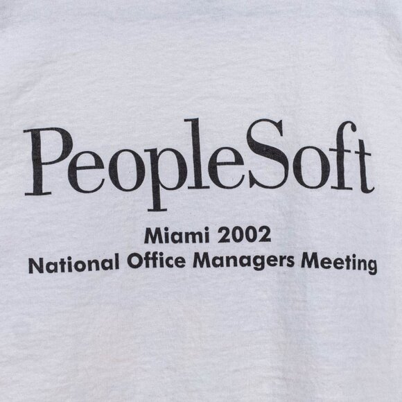 Miami Beach Florida Art Deco T-Shirt PeopleSoft Software Tech XL Y2K Streetwear - Picture 4 of 16